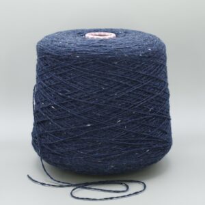 Lasilk Tweed - Marinblå